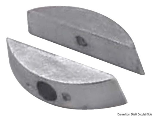 Para cynków - Pair of zinc anodes for foldable propellers - Kod. 43.555.00 3
