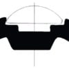 Wkładka do profili nierdzewnych - White PVC profile base h.40mm - Kod. 44.480.17 1