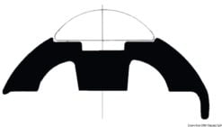 Wkładka do profili nierdzewnych - White PVC profile base h.45mm - Kod. 44.480.35 16