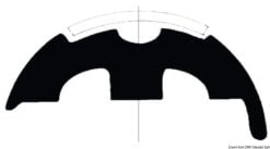 Wkładka do profili nierdzewnych - White PVC profile base h.55mm - Kod. 44.480.21 14