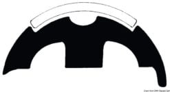 Wkładka do profili nierdzewnych - White PVC profile base h.50mm - Kod. 44.480.37 12