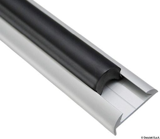 Profil z anodyzowanego aluminium - Black plastc terminal - Kod. 44.479.03 13