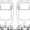 Drążek połączeniowy - A90, do użycia z podwójnymi cylindrami hydraulicznymi przednimi (45.282.00-01)* - Kod. 45.156.11 2