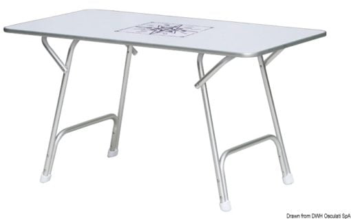 Stół składany wysokiej jakości. Prostokątny. 130x73 cm - Kod. 48.354.07 3