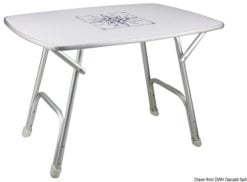 Stół składany wysokiej jakości. Prostokątny. 88x60 cm - Kod. 48.354.03 10