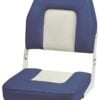 De Luxe, Sitz mit klappbarer Lehne - weiß/blau RAL 9002 + RAL 5013 - Kod. 48.403.03 2