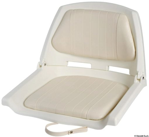 Sitz aus weißem Polyethylen mit einklappbarer Lehne - hellgrau/dunkelgrau - Kod. 48.405.01 4