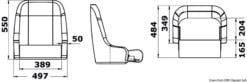 Siedzenie anatomiczne tapicerowane z flip up H52 - Kod. 48.410.05 7