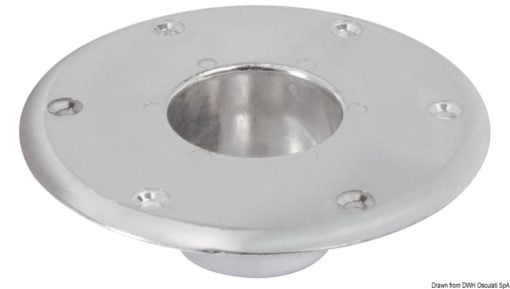 Podstawy zapasowe do stożkowych nóg stołu - Spare support polished anodized aluminium Ø 165mm - Kod. 48.416.33 11