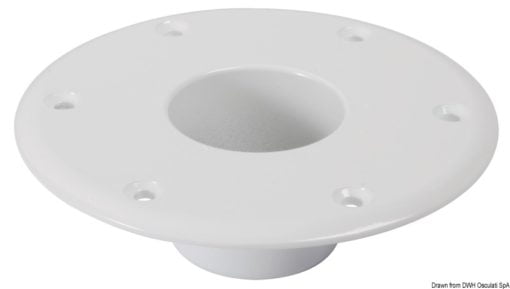 Podstawy zapasowe do stożkowych nóg stołu - Spare white aluminium support for table legs Ø 165 - Kod. 48.416.13 9