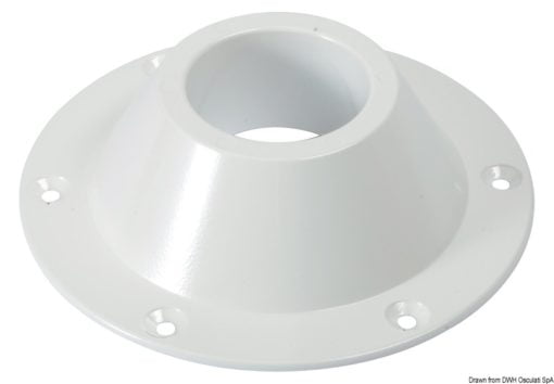 Podstawy zapasowe do stożkowych nóg stołu - Spare white aluminium support for table legs Ø 160 - Kod. 48.416.12 9
