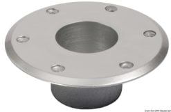 Podstawy zapasowe do stożkowych nóg stołu - Spare white aluminium support for table legs Ø 165 - Kod. 48.416.13 15