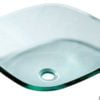 Glas square sink rounded edges 420 x 420 mm - Kod. 50.189.33 2