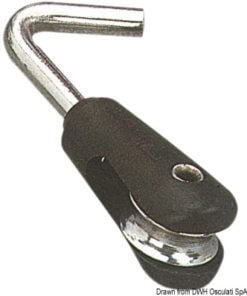 Bloczki micro VIADANA dla lin do 5 mm - Bloczek podwójny wbudowany - Kod. 55.090.31 18