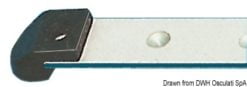 Szyna z lekkiego stopu - 22x3 mm - lekki i twardy stop anodowany o grubości + PTFE - Kod. 61.510.93 9