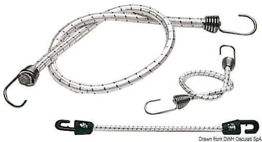 Shock cord+nylon hook 300x6mm - Kod. 63.502.00 3