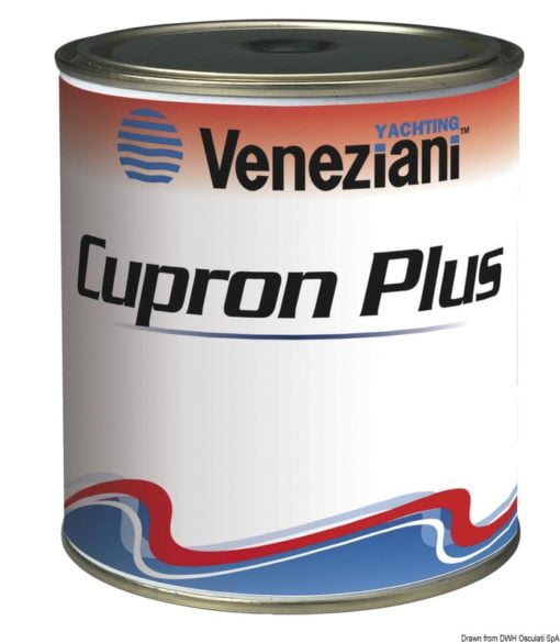 Farba przeciwporostowa VENEZIANI Cupron Plus - Cupron Plus antifouling blue 0,75 lt - Kod. 65.005.03 3