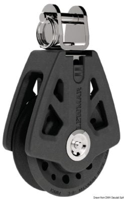 Lewmar Synchro Blocks - For rope size mm. 8/10 - Triple with becket and cam cleat - Kod. 68.310.61 20