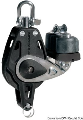Control Blocks with stainless ball bearings - For ropes mm. 5/10 - Single with becket - Kod. 68.404.41 17
