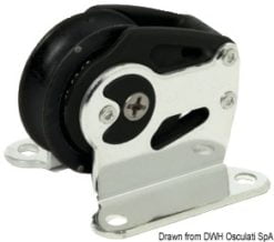 Control Blocks with stainless ball bearings - For ropes mm. 4/8 - Pivoting exit block with cleat - Kod. 68.465.31 13