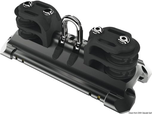 NTR Mainsheet Cars - With upstanding and 1 pair double CL sheaves - Size 2 - Kod. 68.722.02 10
