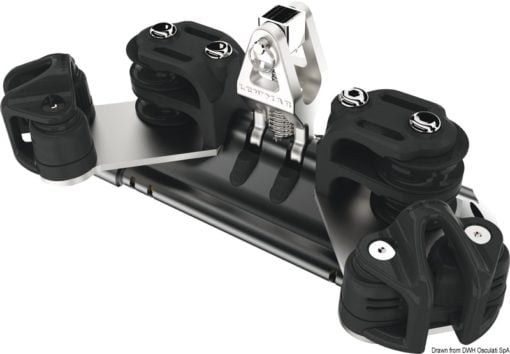 NTR Mainsheet Cars - With upstanding and 1 pair double CL sheaves - Size 2 - Kod. 68.722.02 4