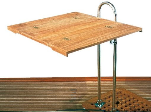 Blat stolika ARC do słupka łodzi żaglowych - Foldable teak table - Kod. 71.202.00 4