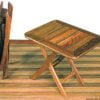 Stolik składany ARC z drewna tekowego z regulowaną wysokością - Teak table 50x40 cm - Kod. 71.305.20 1