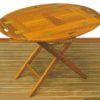 Stolik ze zdejmowanym blatem ARC z drewna tekowego - Removable teak table 85x60x53 - Kod. 71.305.40 2
