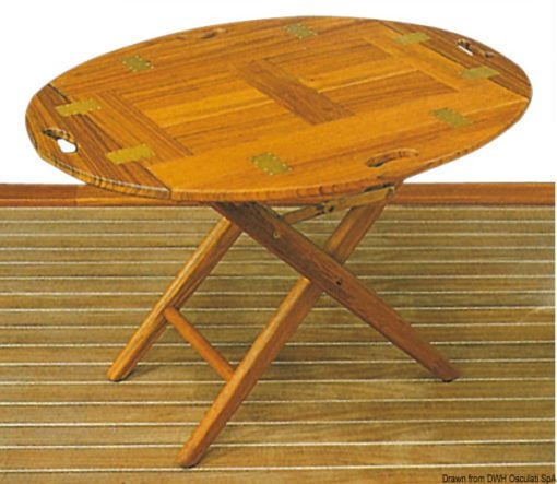 Stolik ze zdejmowanym blatem ARC z drewna tekowego - Removable teak table 85x60x53 - Kod. 71.305.40 3