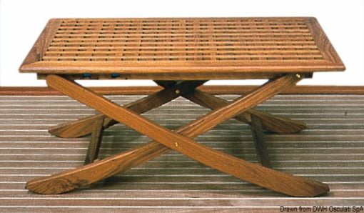 Stolik ARC z prawdziwego drewna tekowego - Teak table 110x70 cm - Kod. 71.305.60 3