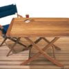 Stolik ARC z prawdziwego drewna tekowego - Teak table 118x70 cm - Kod. 71.305.80 1