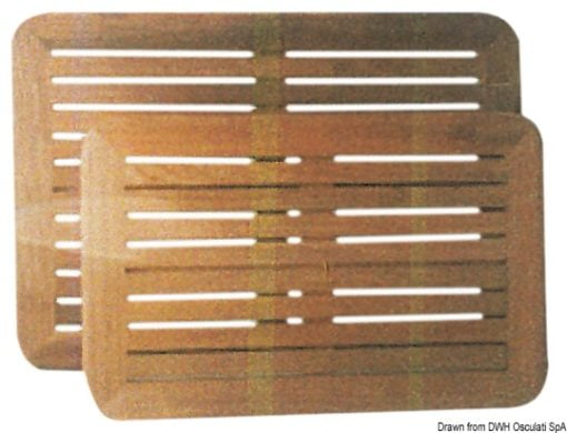 Blat stołu ARC z prawdziwego drewna tekowego - Teak table top 45x70 cm - Kod. 71.307.28 3