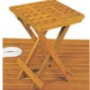 Taboret składany ARC z drewna tekowego - Foldable teak stool 30x30x45 - Kod. 71.308.00 2
