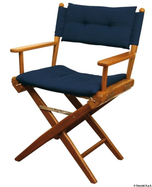 Krzesło składane ARC z prawdziwego drewna tekowego - Teak fold. stool,padded fabric - Kod. 71.336.50 6