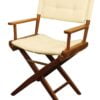 Krzesło składane ARC z prawdziwego drewna tekowego - Teak chair sand padded fabric - Kod. 71.326.31 2