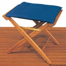 Krzesło składane ARC z prawdziwego drewna tekowego - Teak fold. stool,padded fabric - Kod. 71.336.50 7