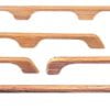 Poręcz o zaokrąglonych krawędziach ARC - Teak handrail 325 mm - Kod. 71.601.01 1