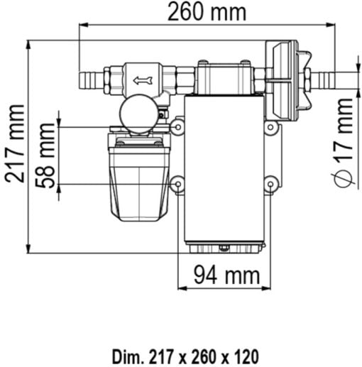 Marco UP12/A Water pressure system with pressure switch 36 l/min (24 Volt) - Kod 16468013 4
