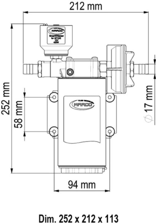 Marco UP12/E Electronic water pressure system 36 l/min - Kod 16468115 4