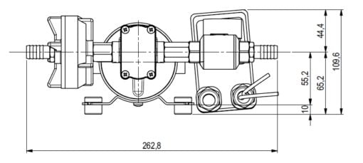 Marco DP12 Deck washing pump kit 5 bar (12 Volt) - Kod 16484012 6